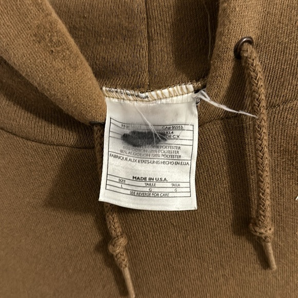 Vintage rare nike blank no swoosh hoodie travis scott size large made in usa. - Picture 8 of 8